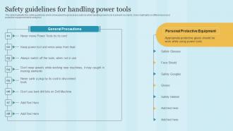 Safety Guidelines For Handling Power Tools Maintaining Health And Safety
