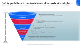 Safety Guidelines To Control Chemical Hazards At Workplace Workplace Safety Management Hazard