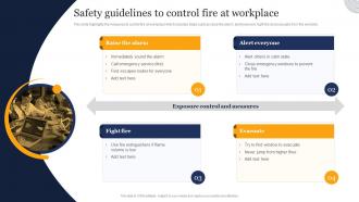 Safety Guidelines To Control Fire At Workplace Guidelines And Standards For Workplace