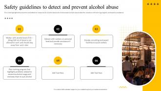 Safety Guidelines To Detect And Prevent Alcohol Abuse Recommended Practices For Workplace Safety