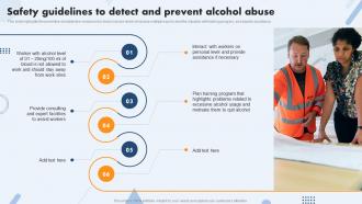 Safety Guidelines To Detect And Prevent Alcohol Abuse Safety Operations And Procedures