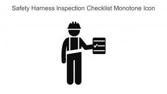 Safety Harness Inspection Checklist Monotone Icon In Powerpoint Pptx Png And Editable Eps Format