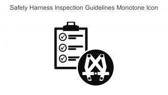 Safety Harness Inspection Guidelines Monotone Icon In Powerpoint Pptx Png And Editable Eps Format