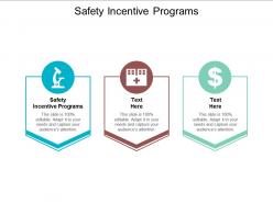 Safety incentive programs ppt powerpoint presentation infographic template examples cpb