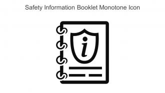 Safety Information Booklet Monotone Icon In Powerpoint Pptx Png And Editable Eps Format
