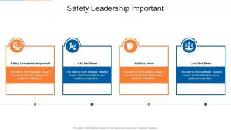 Safety Leadership Important In Powerpoint And Google Slides Cpb