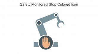 Safety Monitored Stop Colored Icon In Powerpoint Pptx Png And Editable Eps Format