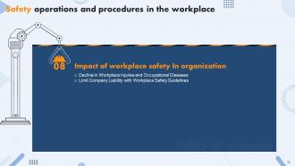Safety Operations And Procedures In The Workplace Powerpoint Presentation Slides