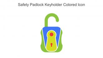 Safety Padlock Keyholder Colored Icon In Powerpoint Pptx Png And Editable Eps Format