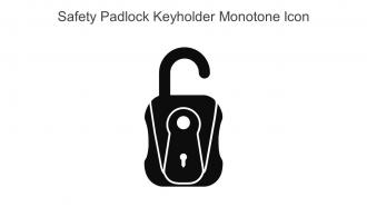 Safety Padlock Keyholder Monotone Icon In Powerpoint Pptx Png And Editable Eps Format