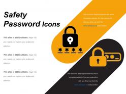 Safety password icons
