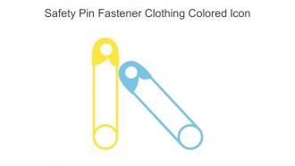 Safety Pin Fastener Clothing Colored Icon In Powerpoint Pptx Png And Editable Eps Format
