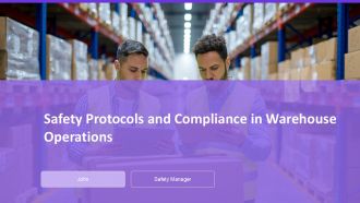 Safety Protocols And Compliance In Warehouse Operations PPT Designs AT Safety Protocols And Compliance In Warehouse Operations PPT Designs AT
