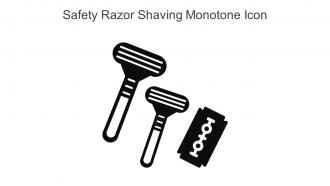 Safety Razor Shaving Monotone Icon In Powerpoint Pptx Png And Editable Eps Format