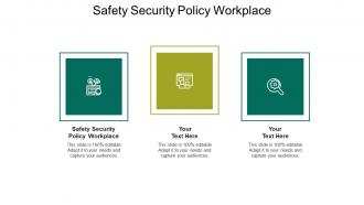 Safety security policy workplace ppt powerpoint presentation gallery display cpb