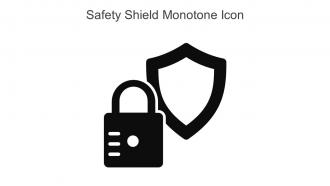 Safety Shield Monotone Icon In Powerpoint Pptx Png And Editable Eps Format