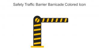 Safety Traffic Barrier Barricade Colored Icon In Powerpoint Pptx Png And Editable Eps Format