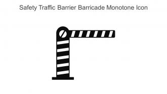 Safety Traffic Barrier Barricade Monotone Icon In Powerpoint Pptx Png And Editable Eps Format