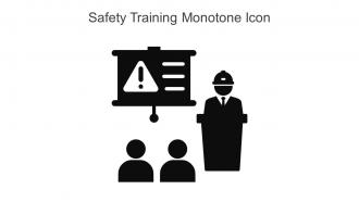 Safety Training Monotone Icon In Powerpoint Pptx Png And Editable Eps Format