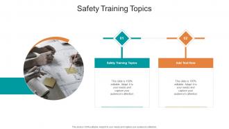 Safety Training Topics In Powerpoint And Google Slides Cpb