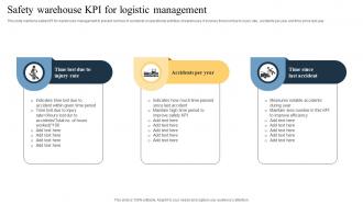Safety Warehouse KPI For Logistic Management