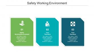 Safety working environment ppt powerpoint presentation file deck cpb