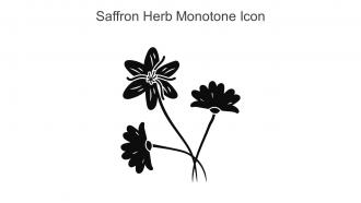 Saffron Herb Monotone Icon In Powerpoint Pptx Png And Editable Eps Format