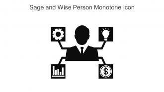 Sage And Wise Person Monotone Icon In Powerpoint Pptx Png And Editable Eps Format