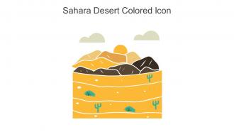 Sahara Desert Colored Icon In Powerpoint Pptx Png And Editable Eps Format