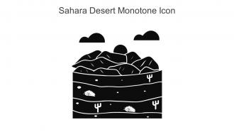 Sahara Desert Monotone Icon In Powerpoint Pptx Png And Editable Eps Format
