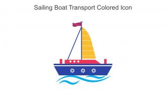 Sailing Boat Transport Colored Icon In Powerpoint Pptx Png And Editable Eps Format