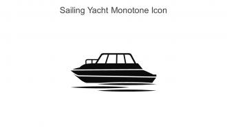 Sailing Yacht Monotone Icon In Powerpoint Pptx Png And Editable Eps Format