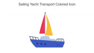 Sailing Yacht Transport Colored Icon In Powerpoint Pptx Png And Editable Eps Format