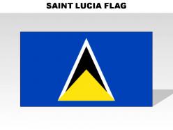 Saint lucia country powerpoint flags