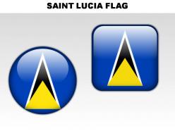 Saint lucia country powerpoint flags