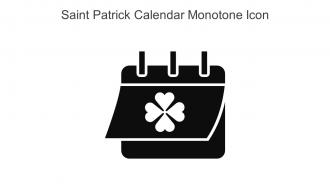 Saint Patrick Calendar Monotone Icon In Powerpoint Pptx Png And Editable Eps Format