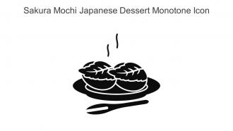 Sakura Mochi Japanese Dessert Monotone Icon In Powerpoint Pptx Png And Editable Eps Format
