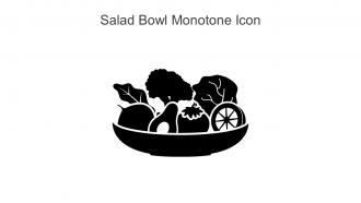 Salad Bowl Monotone Icon In Powerpoint Pptx Png And Editable Eps Format