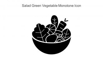 Salad Green Vegetable Monotone Icon
