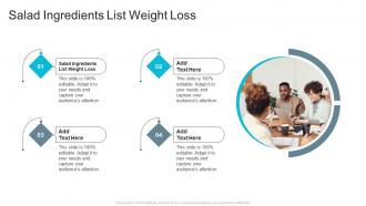Salad Ingredients List Weight Loss In Powerpoint And Google Slides Cpb