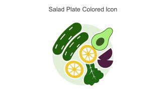 Salad Plate Colored Icon In Powerpoint Pptx Png And Editable Eps Format