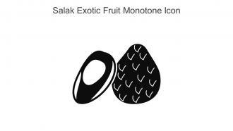 Salak Exotic Fruit Monotone Icon In Powerpoint Pptx Png And Editable Eps Format