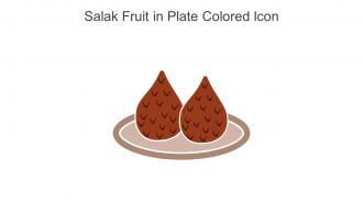 Salak Fruit In Plate Colored Icon In Powerpoint Pptx Png And Editable Eps Format