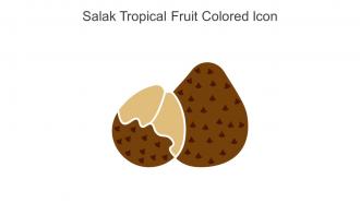 Salak Tropical Fruit Colored Icon In Powerpoint Pptx Png And Editable Eps Format