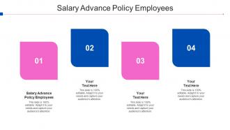 Salary Advance Policy Employees Ppt Powerpoint Presentation Portfolio Gallery Cpb
