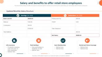 Salary And Benefits To Offer Retail Store Employees Measuring Retail Store Functions