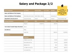 Salary and package management j224 ppt powerpoint presentation file outfit