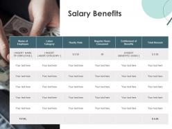 Salary benefits category ppt powerpoint presentation icon example