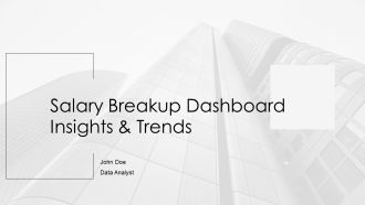 Salary Breakup Dashboard Insights And Trends PPT Mockup AT