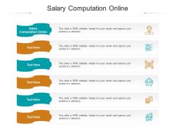 Salary computation online ppt powerpoint presentation pictures design inspiration cpb